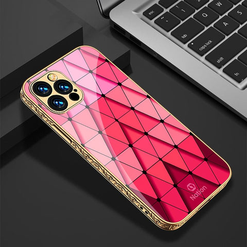 iPhone 11 Pro Max Cover - Onation Pyramid Series - HQ Ultra Shine Premium Infinity Glass Soft Silicon Borders Case