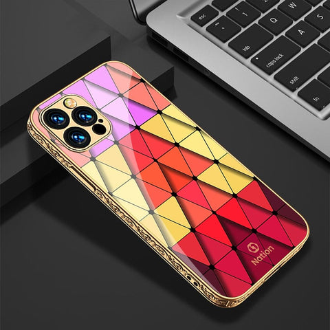 iPhone 11 Pro Max Cover - Onation Pyramid Series - HQ Ultra Shine Premium Infinity Glass Soft Silicon Borders Case