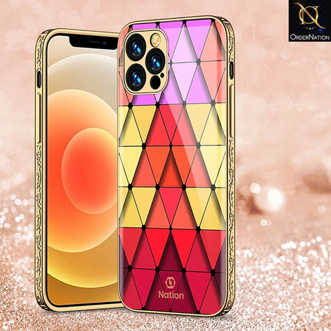 iPhone 11 Pro Max Cover - Onation Pyramid Series - HQ Ultra Shine Premium Infinity Glass Soft Silicon Borders Case