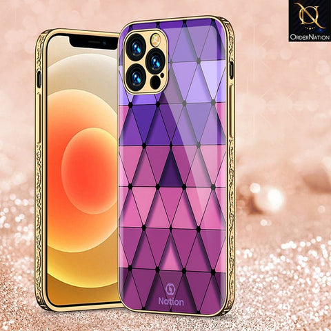 iPhone 11 Pro Max Cover - Onation Pyramid Series - HQ Ultra Shine Premium Infinity Glass Soft Silicon Borders Case