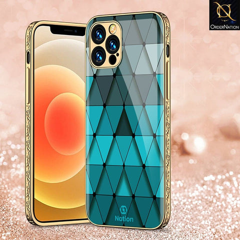 iPhone 11 Pro Max Cover - Onation Pyramid Series - HQ Ultra Shine Premium Infinity Glass Soft Silicon Borders Case