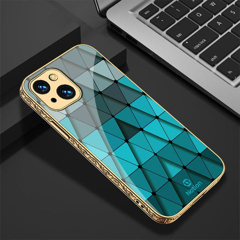 iPhone 13 Cover - Onation Pyramid Series - HQ Ultra Shine Premium Infinity Glass Soft Silicon Borders Case