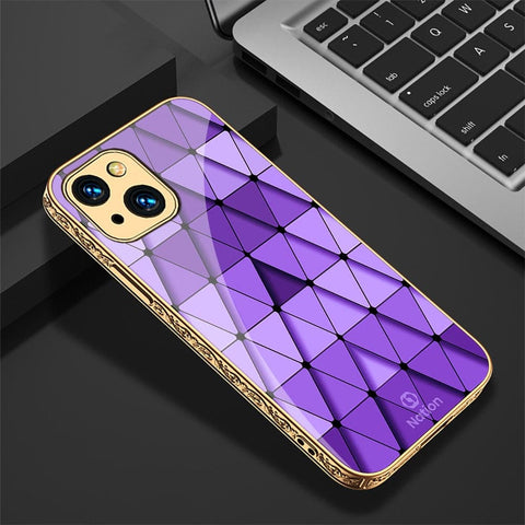 iPhone 13 Cover - Onation Pyramid Series - HQ Ultra Shine Premium Infinity Glass Soft Silicon Borders Case