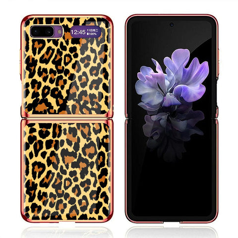 Samsung Galaxy Z Flip Cover - Vanilla Dream Series - Premium Electroplated Infinity Ultra Shine Glass Soft Silicon Borders Case