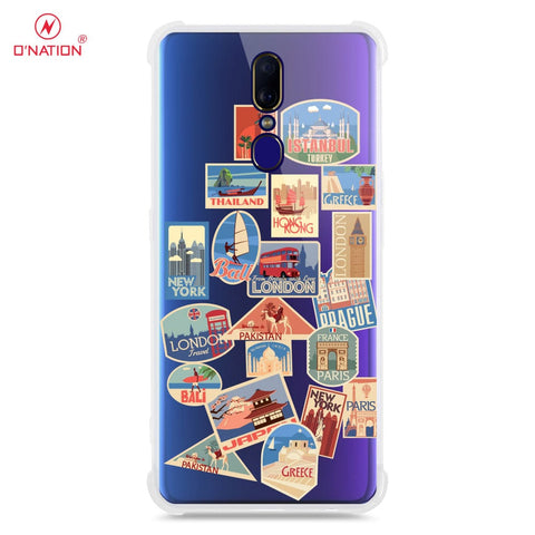 Oppo F11 Cover - Personalised Boarding Pass Ticket Series - 5 Designs - Clear Phone Case - Soft Silicon Borders