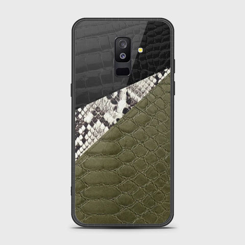 Samsung Galaxy A6 Plus 2018 Cover- Printed Skins Series - HQ Ultra Shine Premium Infinity Glass Soft Silicon Borders Case