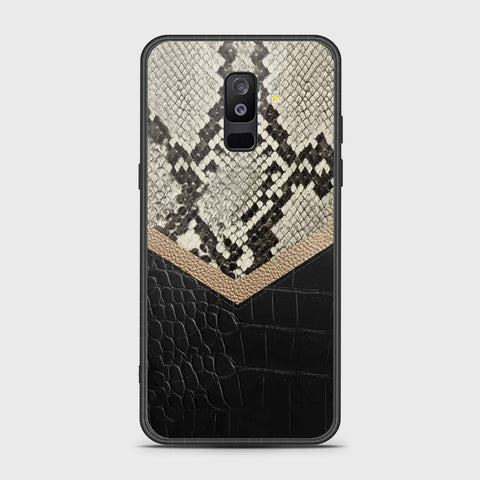 Samsung Galaxy A6 Plus 2018 Cover- Printed Skins Series - HQ Ultra Shine Premium Infinity Glass Soft Silicon Borders Case