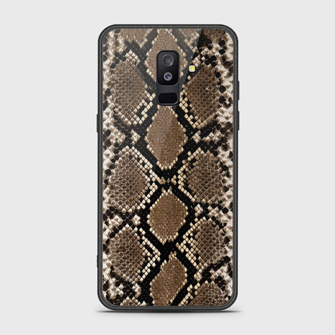 Samsung Galaxy A6 Plus 2018 Cover- Printed Skins Series - HQ Ultra Shine Premium Infinity Glass Soft Silicon Borders Case