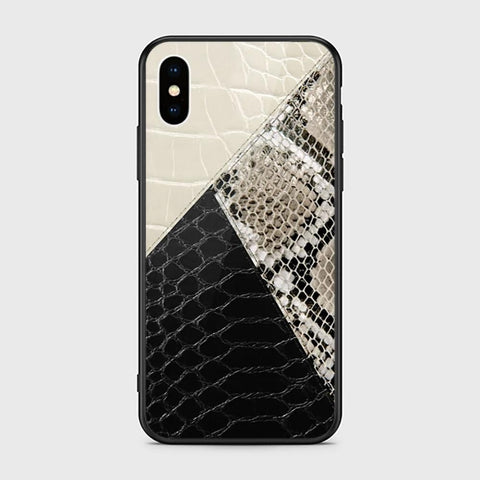 iPhone XS Cover - Printed Skins Series - HQ Ultra Shine Premium Infinity Glass Soft Silicon Borders Case