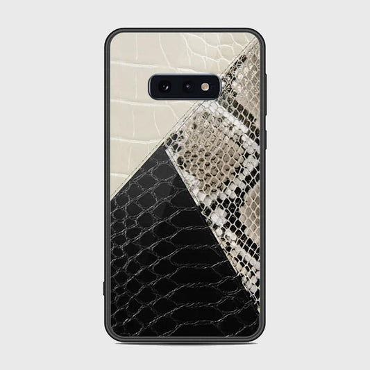 Samsung Galaxy S10e Cover - Printed Skins Series - HQ Ultra Shine Premium Infinity Glass Soft Silicon Borders Case