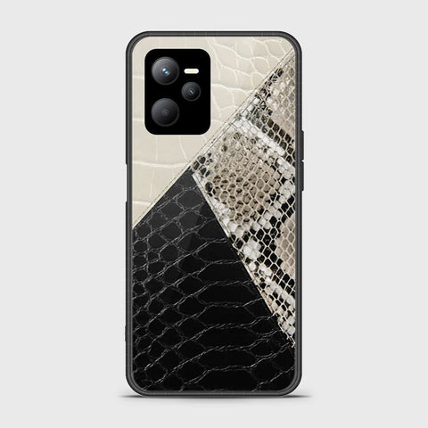 Realme V25 Cover- Printed Skins Series - HQ Ultra Shine Premium Infinity Glass Soft Silicon Borders Case