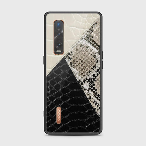 Oppo Find X2 Pro Cover - Printed Skins Series - HQ Ultra Shine Premium Infinity Glass Soft Silicon Borders Case