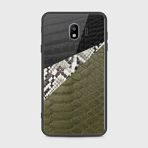 Samsung Galaxy J4 2018 Cover - Printed Skins Series - HQ Ultra Shine Premium Infinity Glass Soft Silicon Borders Case