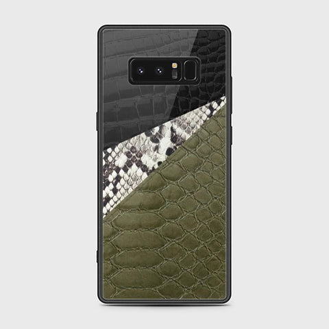 Samsung Galaxy Note 8 Cover - Printed Skins Series - HQ Ultra Shine Premium Infinity Glass Soft Silicon Borders Case