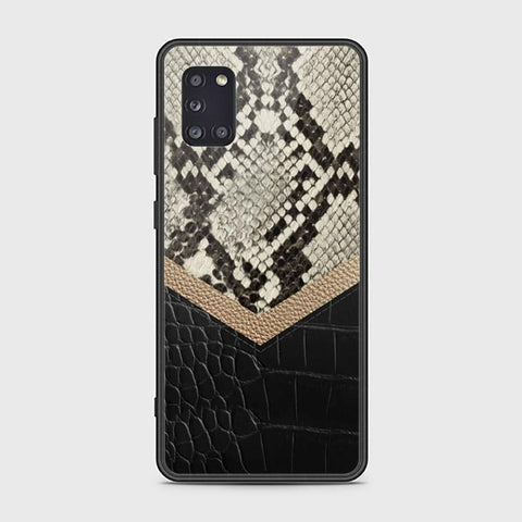 Samsung Galaxy A31 Cover - Printed Skins Series - HQ Ultra Shine Premium Infinity Glass Soft Silicon Borders Case