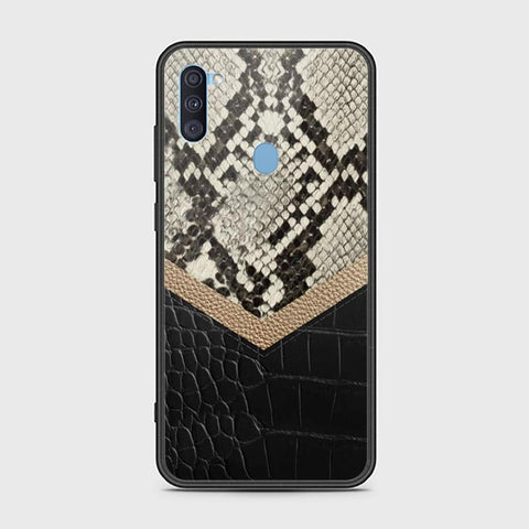 Samsung Galaxy A11 Cover - Printed Skins Series - HQ Ultra Shine Premium Infinity Glass Soft Silicon Borders Case