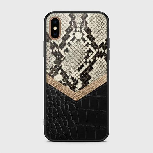 iPhone XS Max Cover - Printed Skins Series - HQ Ultra Shine Premium Infinity Glass Soft Silicon Borders Case (Fast Delivery)