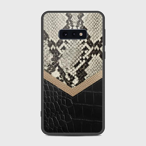 Samsung Galaxy S10e Cover - Printed Skins Series - HQ Ultra Shine Premium Infinity Glass Soft Silicon Borders Case