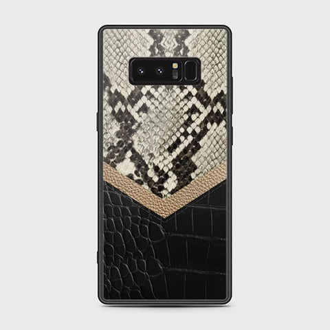 Samsung Galaxy Note 8 Cover - Printed Skins Series - HQ Ultra Shine Premium Infinity Glass Soft Silicon Borders Case