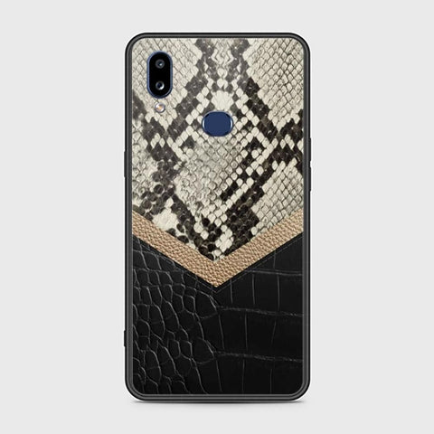 Samsung Galaxy A10s Cover - Printed Skins Series - HQ Ultra Shine Premium Infinity Glass Soft Silicon Borders Case