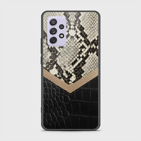 Samsung Galaxy A72 Cover - Printed Skins Series - HQ Ultra Shine Premium Infinity Glass Soft Silicon Borders Case