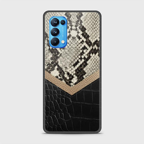 Oppo Reno 5 Pro 5G Cover - Printed Skins Series - HQ Ultra Shine Premium Infinity Glass Soft Silicon Borders Case