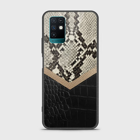 Infinix Note 10 Cover- Printed Skins Series - HQ Ultra Shine Premium Infinity Glass Soft Silicon Borders Case