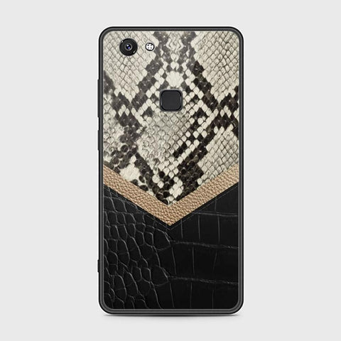 Vivo V7 Cover - Printed Skins Series - HQ Ultra Shine Premium Infinity Glass Soft Silicon Borders Case