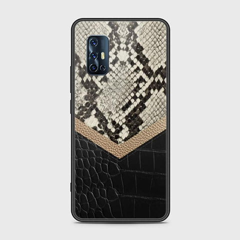 Vivo V17 Cover - Printed Skins Series - HQ Ultra Shine Premium Infinity Glass Soft Silicon Borders Case