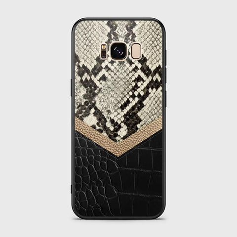 Samsung Galaxy S8 Plus Cover - Printed Skins Series - HQ Ultra Shine Premium Infinity Glass Soft Silicon Borders Case