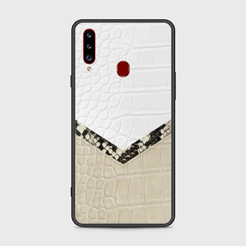 Samsung Galaxy A20s Cover - Printed Skins Series - HQ Ultra Shine Premium Infinity Glass Soft Silicon Borders Case