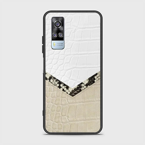 Vivo Y51s Cover - Printed Skins Series - HQ Ultra Shine Premium Infinity Glass Soft Silicon Borders Case