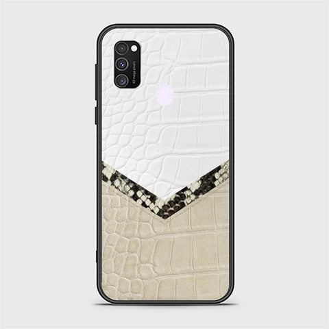 Samsung Galaxy M21 Cover - Printed Skins Series - HQ Ultra Shine Premium Infinity Glass Soft Silicon Borders Case