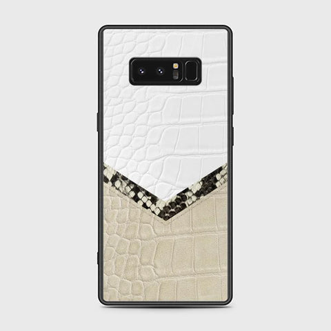 Samsung Galaxy Note 8 Cover - Printed Skins Series - HQ Ultra Shine Premium Infinity Glass Soft Silicon Borders Case