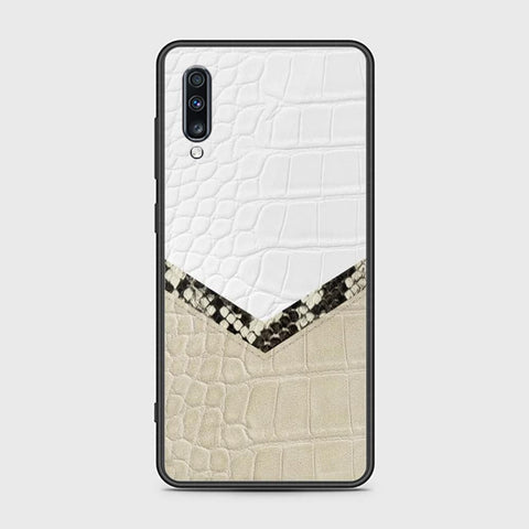 Samsung Galaxy A70 Cover - Printed Skins Series - HQ Ultra Shine Premium Infinity Glass Soft Silicon Borders Case