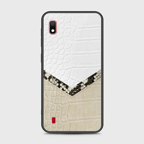 Samsung Galaxy A10 Cover - Printed Skins Series - HQ Ultra Shine Premium Infinity Glass Soft Silicon Borders Case