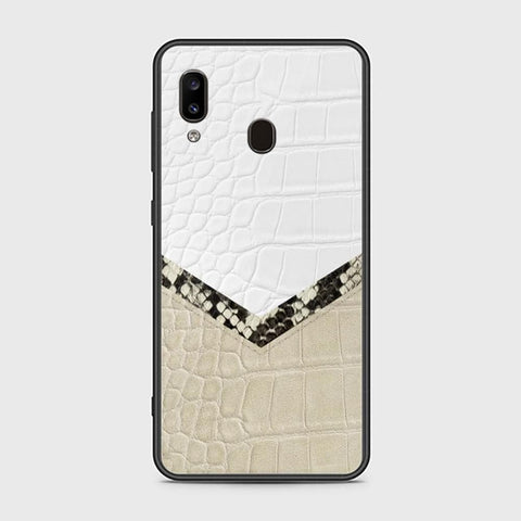 Samsung Galaxy A30 Cover - Printed Skins Series - HQ Ultra Shine Premium Infinity Glass Soft Silicon Borders Case