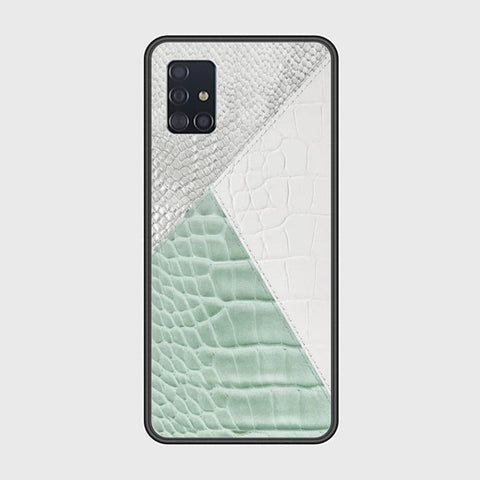 Samsung Galaxy A51 Cover - Printed Skins Series - HQ Ultra Shine Premium Infinity Glass Soft Silicon Borders Case