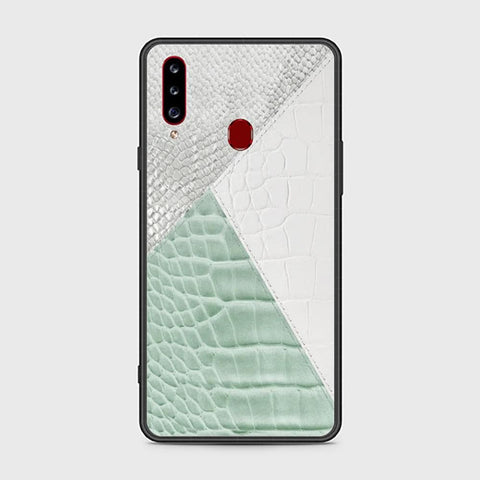 Samsung Galaxy A20s Cover - Printed Skins Series - HQ Ultra Shine Premium Infinity Glass Soft Silicon Borders Case