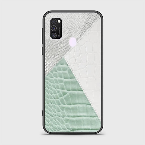 Samsung Galaxy M21 Cover - Printed Skins Series - HQ Ultra Shine Premium Infinity Glass Soft Silicon Borders Case