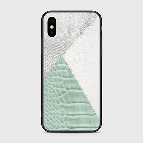 iPhone XS Cover - Printed Skins Series - HQ Ultra Shine Premium Infinity Glass Soft Silicon Borders Case