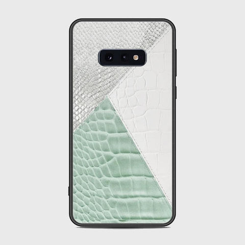 Samsung Galaxy S10e Cover - Printed Skins Series - HQ Ultra Shine Premium Infinity Glass Soft Silicon Borders Case