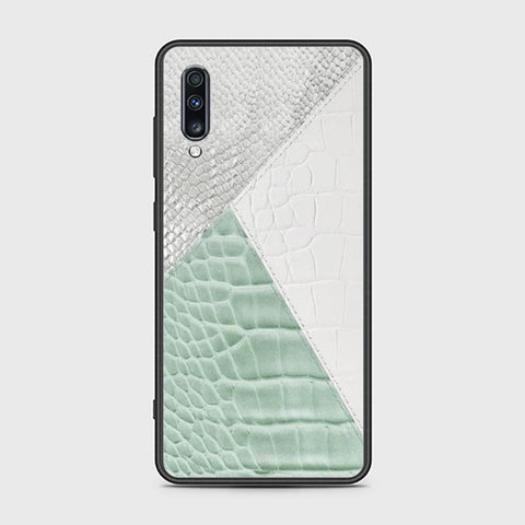 Samsung Galaxy A70 Cover - Printed Skins Series - HQ Ultra Shine Premium Infinity Glass Soft Silicon Borders Case