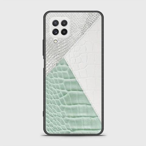 Samsung Galaxy A22 Cover- Printed Skins Series - HQ Ultra Shine Premium Infinity Glass Soft Silicon Borders Case