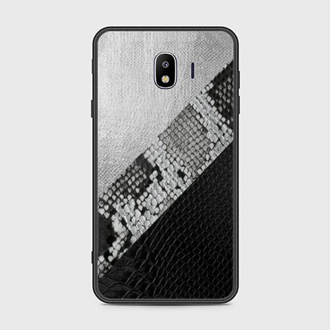 Samsung Galaxy J4 2018 Cover - Printed Skins Series - HQ Ultra Shine Premium Infinity Glass Soft Silicon Borders Case