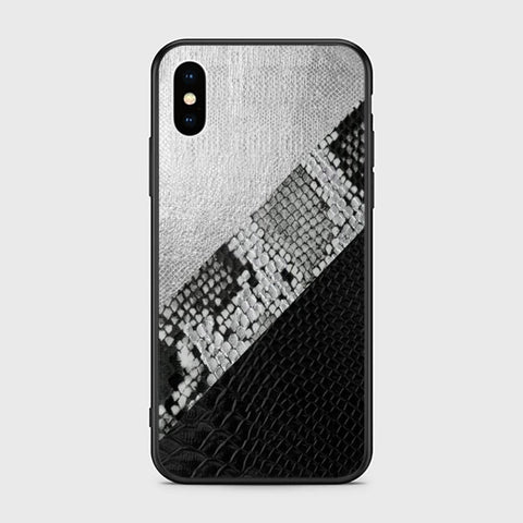 iPhone XS Cover - Printed Skins Series - HQ Ultra Shine Premium Infinity Glass Soft Silicon Borders Case