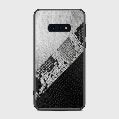 Samsung Galaxy S10e Cover - Printed Skins Series - HQ Ultra Shine Premium Infinity Glass Soft Silicon Borders Case