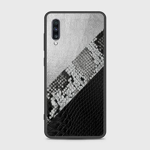 Samsung Galaxy A70 Cover - Printed Skins Series - HQ Ultra Shine Premium Infinity Glass Soft Silicon Borders Case