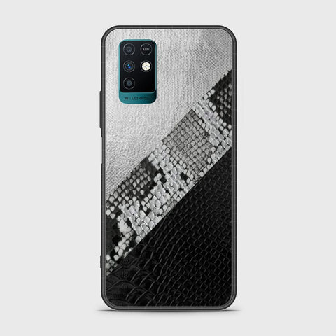 Infinix Note 10 Cover- Printed Skins Series - HQ Ultra Shine Premium Infinity Glass Soft Silicon Borders Case