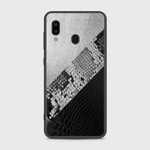 Samsung Galaxy A30 Cover - Printed Skins Series - HQ Ultra Shine Premium Infinity Glass Soft Silicon Borders Case